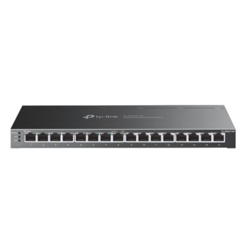 JetStream? 16-Port Gigabit Smart Switch with 8-Port PoE