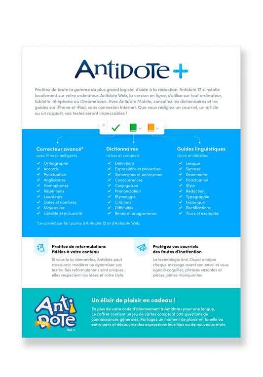 Antidote+ Personel 2024