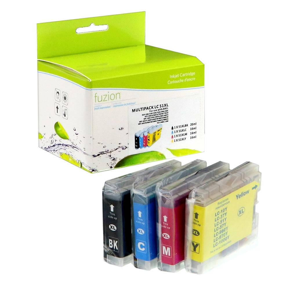 MFC-240C, MFC-440C, MFC-440CN, MFC-465CN, MFC-665CW, MFC-685CW, MFC-845CW, MFC-3360C, MFC-5460CN, MFC-5860CN, DPC130C, DCP-330C, DCP-350C, DCP-540C, DCP-540CN, DCP-750CW, FAX 1940CN, IntelliFax 1300, IntelliFax 1360, IntelliFax 1860C, IntelliFax 1960, IntelliFAX 1960C, IntelliFax 2480C, IntelliFax 2580C,, LC51BK, LC51C, LC51M, LC51Y, LC513PKS