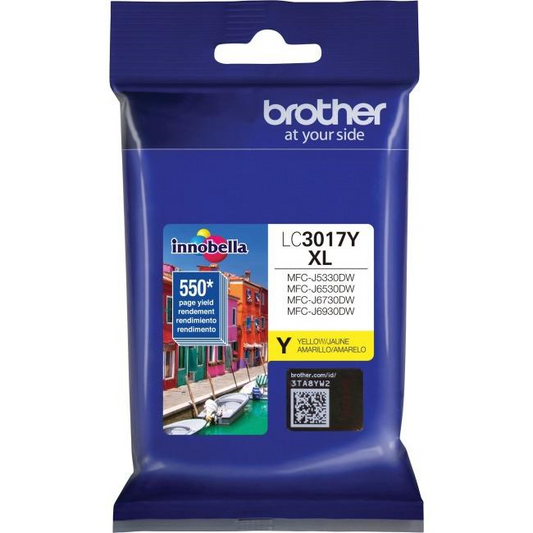 Brother LC3017YS Innobella Yellow Ink Cartridge, High Yield