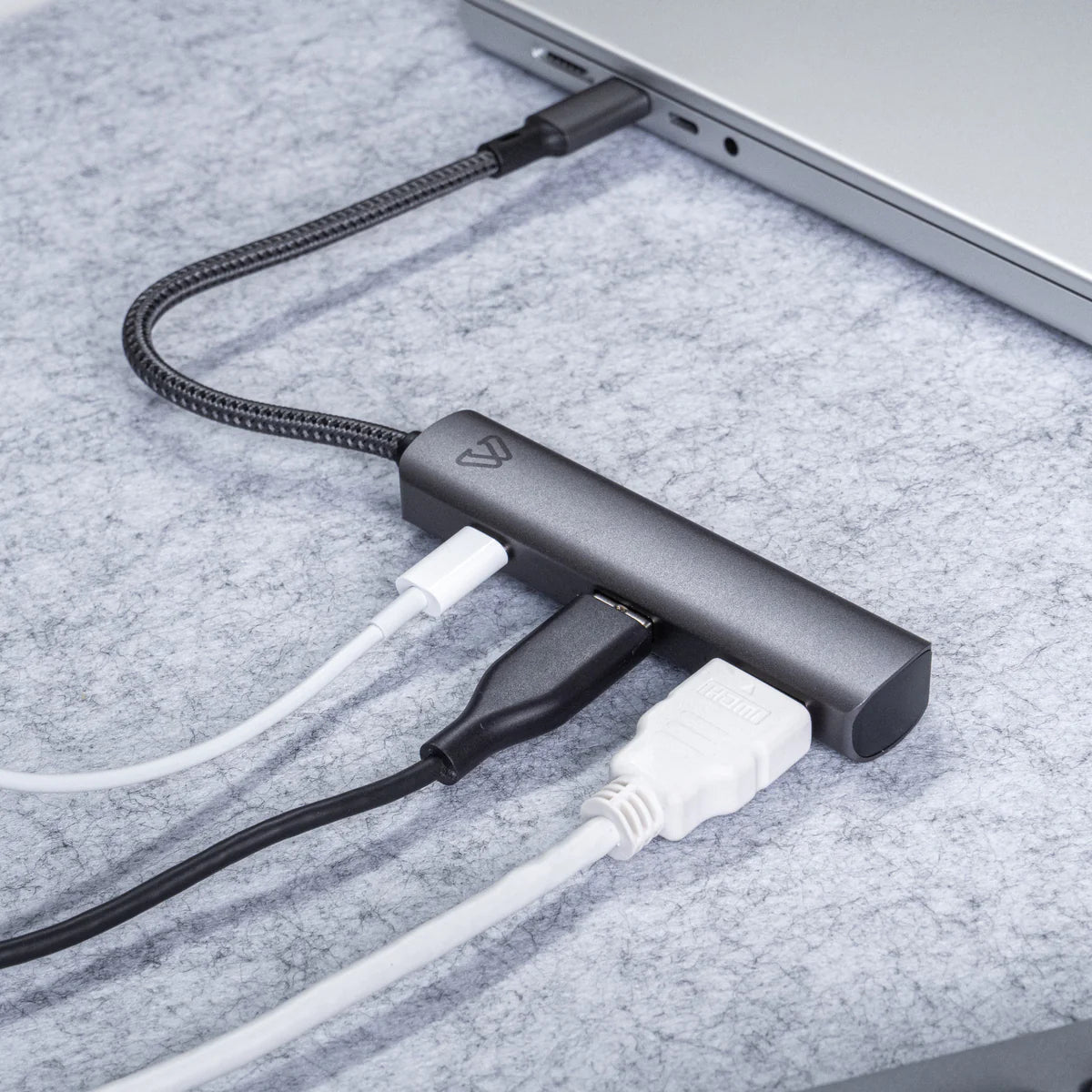 Concentrateur USB/HDMI mince + alimentation électrique