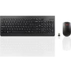 Lenovo - Clavier et Souris Sans Fil - Combo Compact Résistant aux Éclaboussures avec Souris Optique 1200 DPI