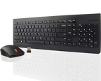 Lenovo - Clavier et Souris Sans Fil - Combo Compact Résistant aux Éclaboussures avec Souris Optique 1200 DPI