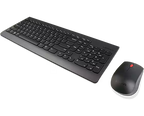 Lenovo - Clavier et Souris Sans Fil - Combo Compact Résistant aux Éclaboussures avec Souris Optique 1200 DPI