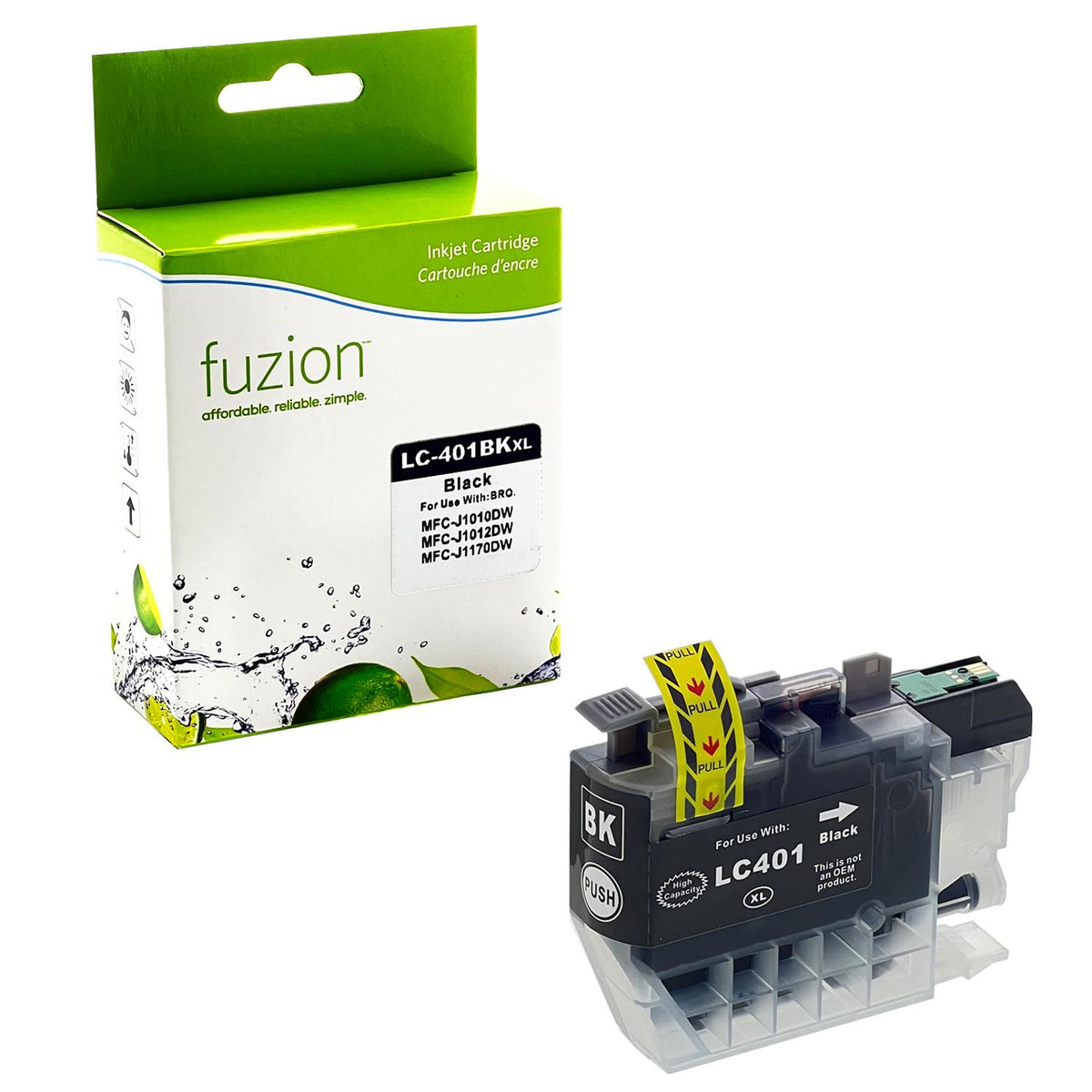MFC-J1010DW, MFC-J1012DW, MFC-J1170DW, LC401XLBKS