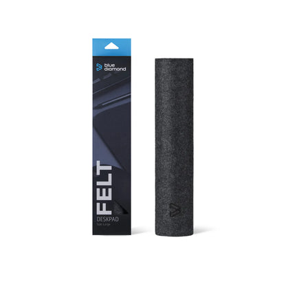 Tapis de souris en feutre - Anthracite - Grand - Blue Diamond