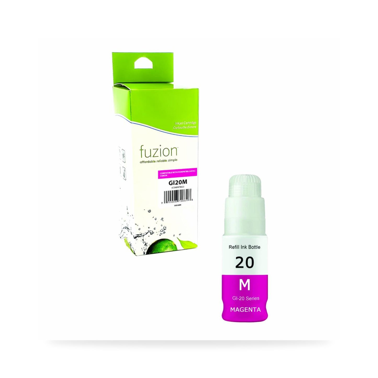 Encre fuzion GI-20M magenta compatible Canon PIXMA G5020 G6020 G7020