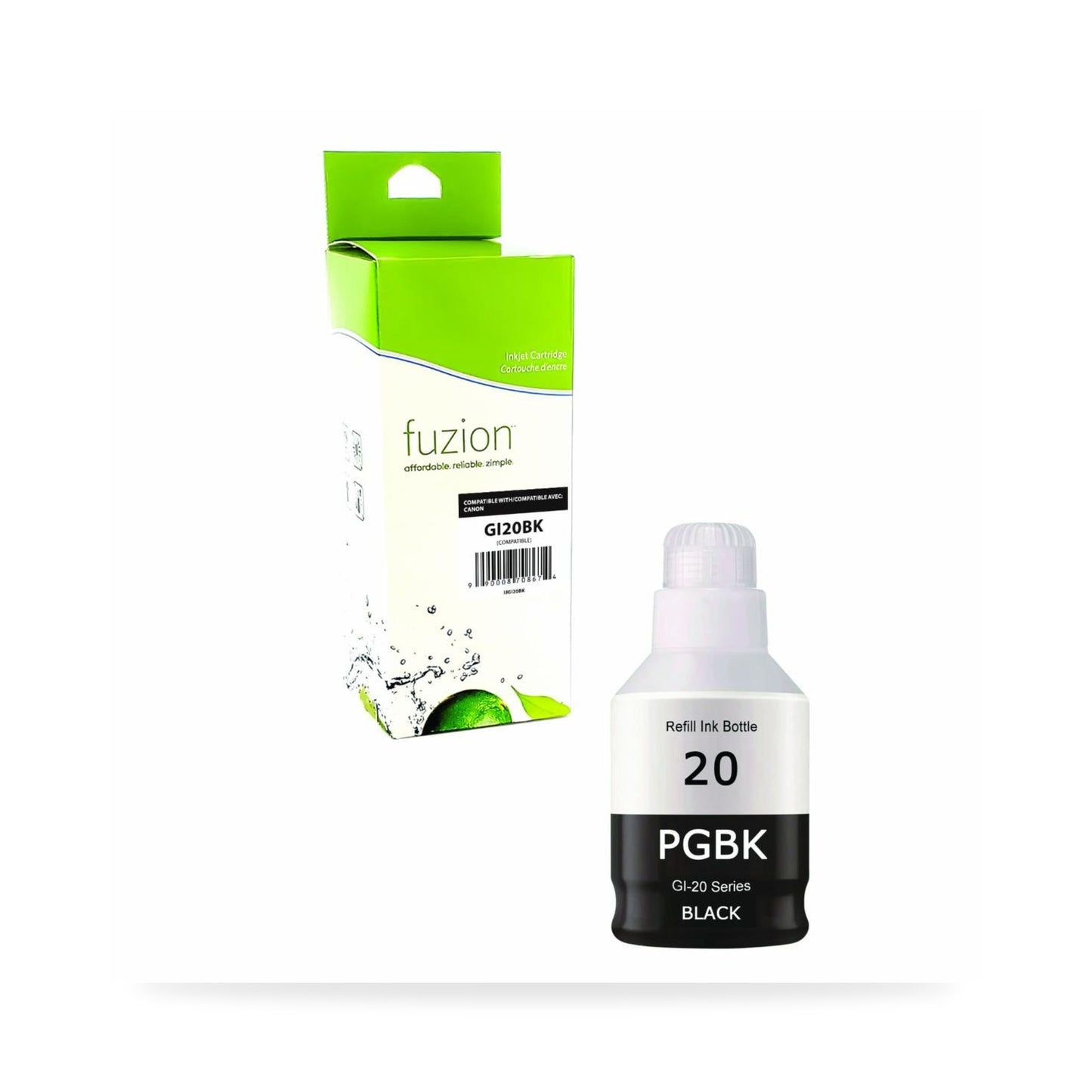 Encre fuzion GI-20BK noir | Canon G5020 G6020 G7020